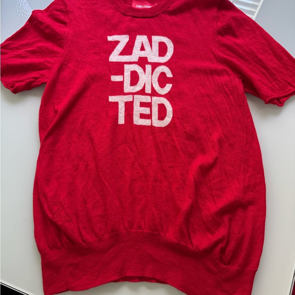 Cashmere Zadig & Voltaire short sleeve sweater